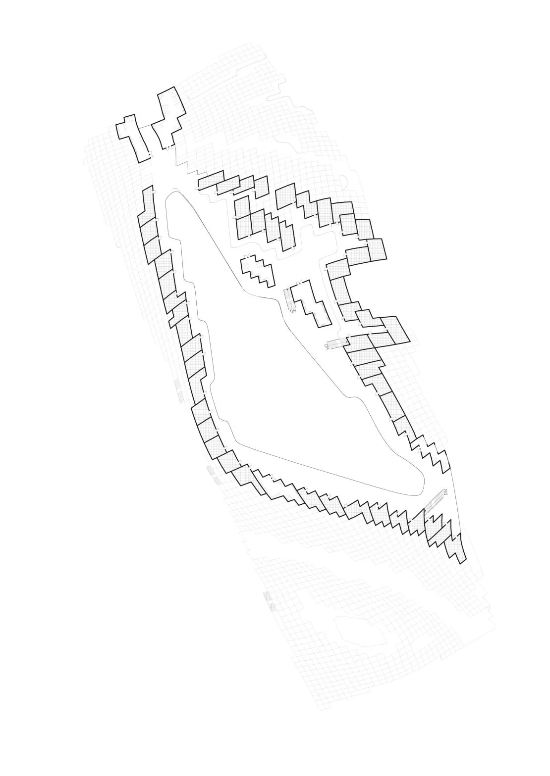 Grundriss der vierten Ebene